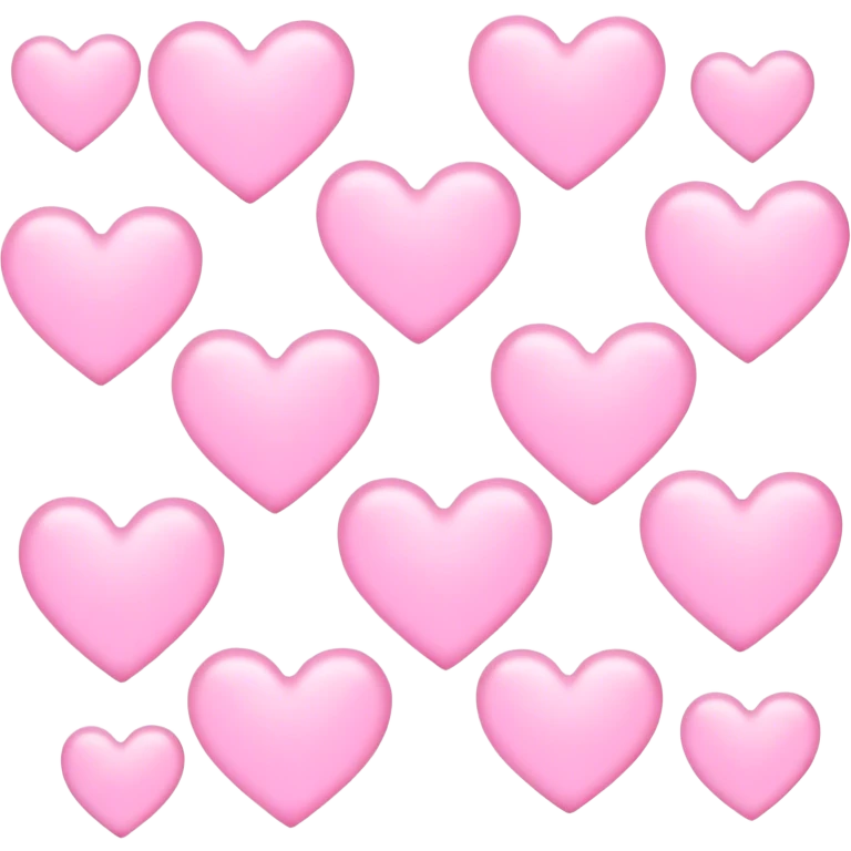 Light pink hearts  emoji