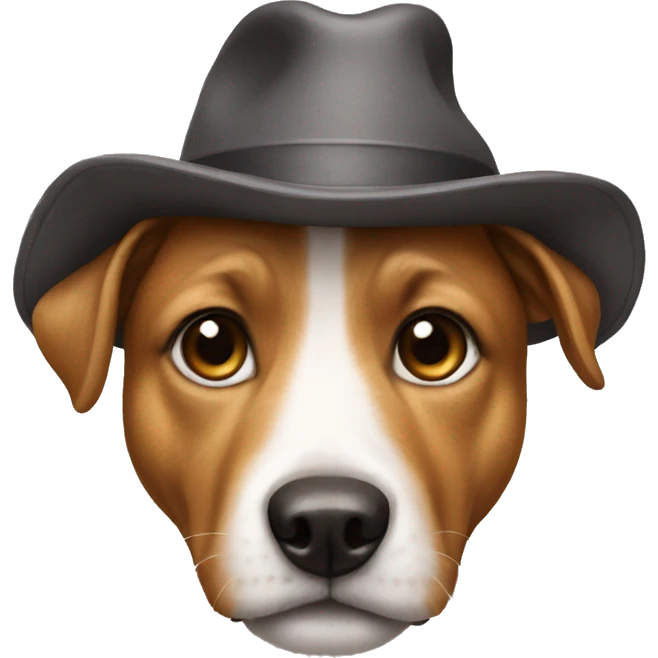 Dog with hat emoji