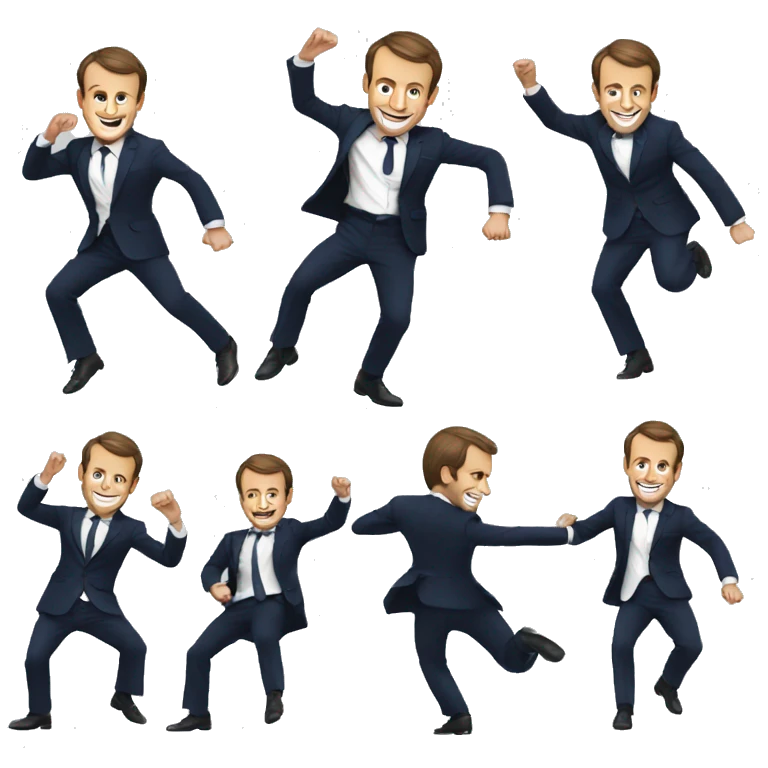 Emmanuel Macron qui danse emoji