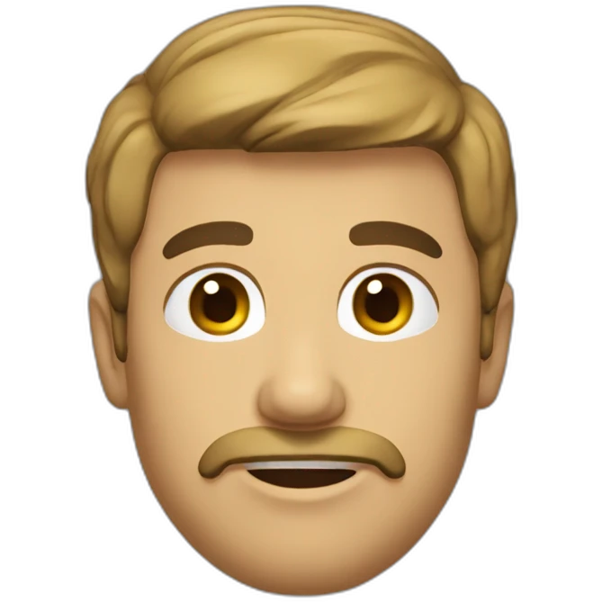 Une homme étonné emoji