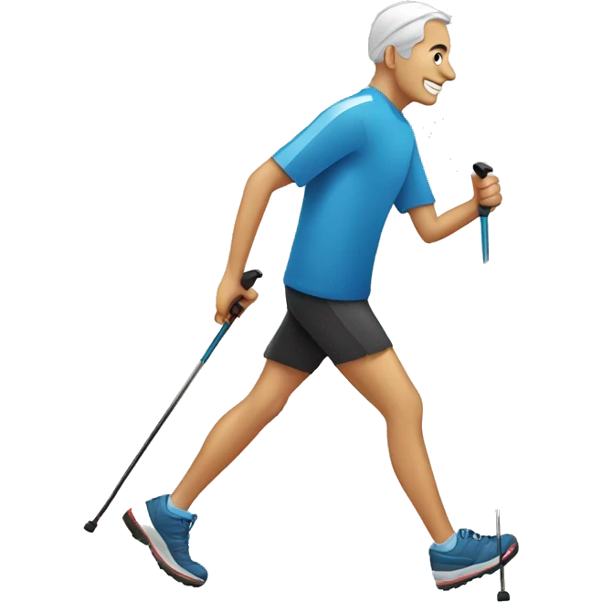 Nordic walking emoji