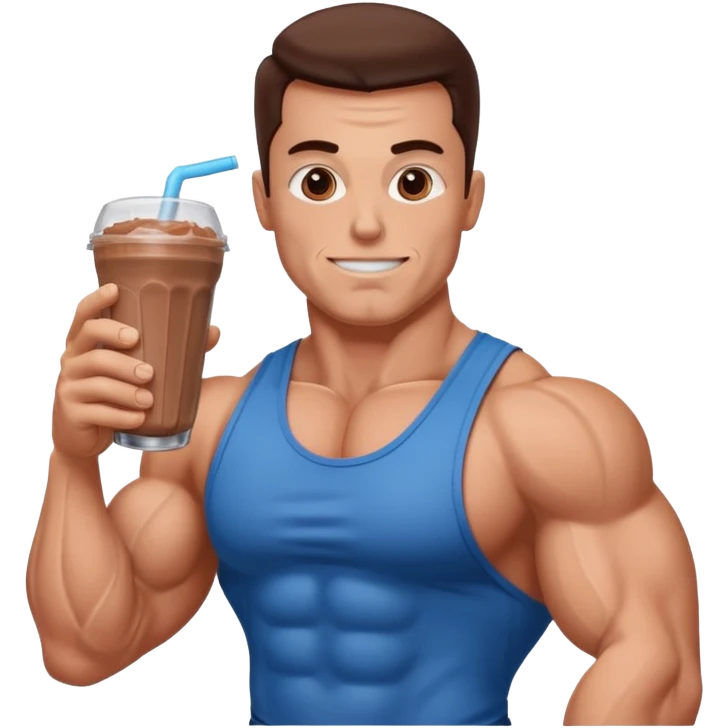 protein shake for bodybuilders emoji