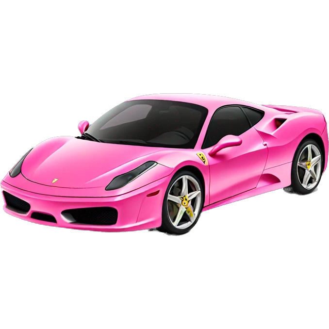 Pink Ferrari emoji