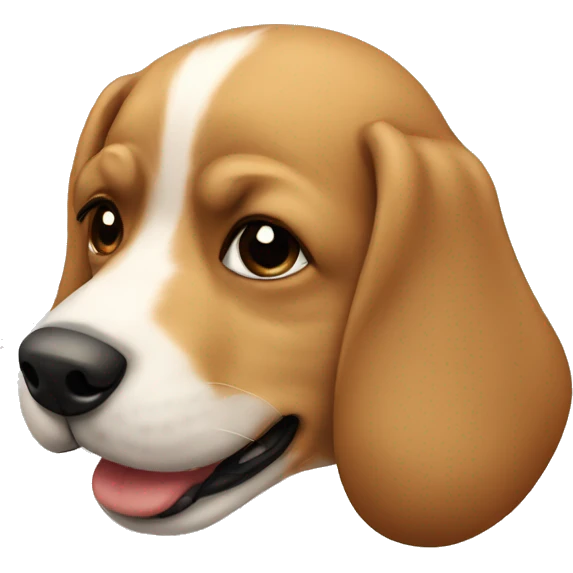 Dog kissing emoji