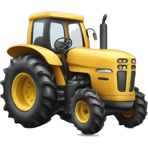 Cow on tractor emoji