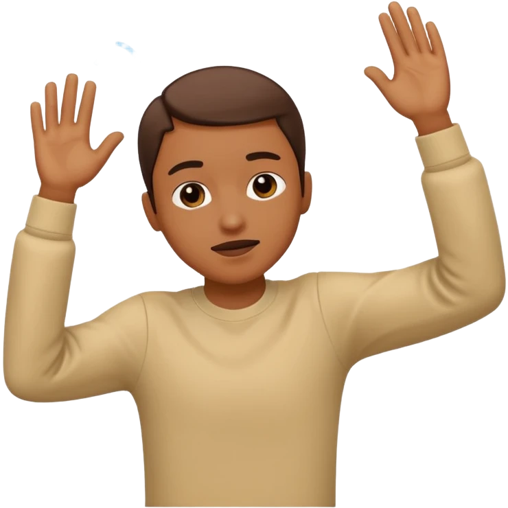 person doing a dab emoji