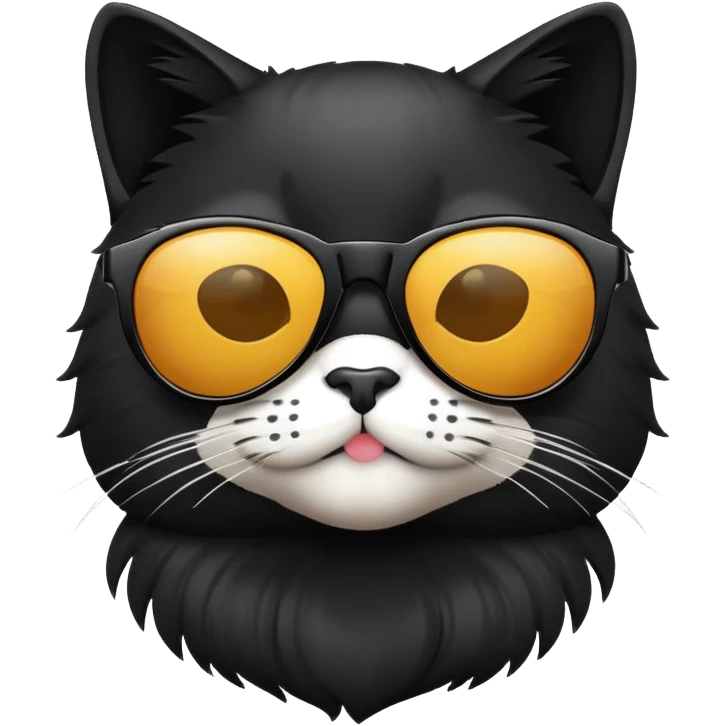 cool cat wearing sunglasses emoji