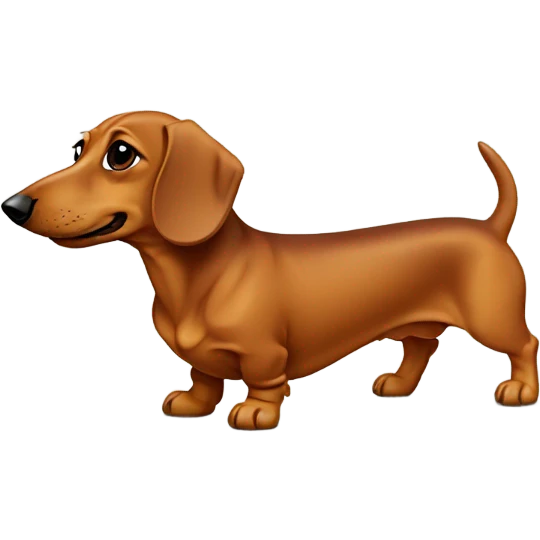 Caramel color Dachshund  emoji