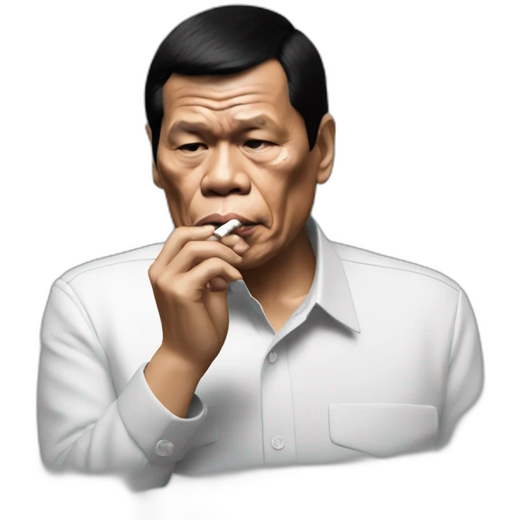 Rodrigo duterte smoke cigarettes emoji