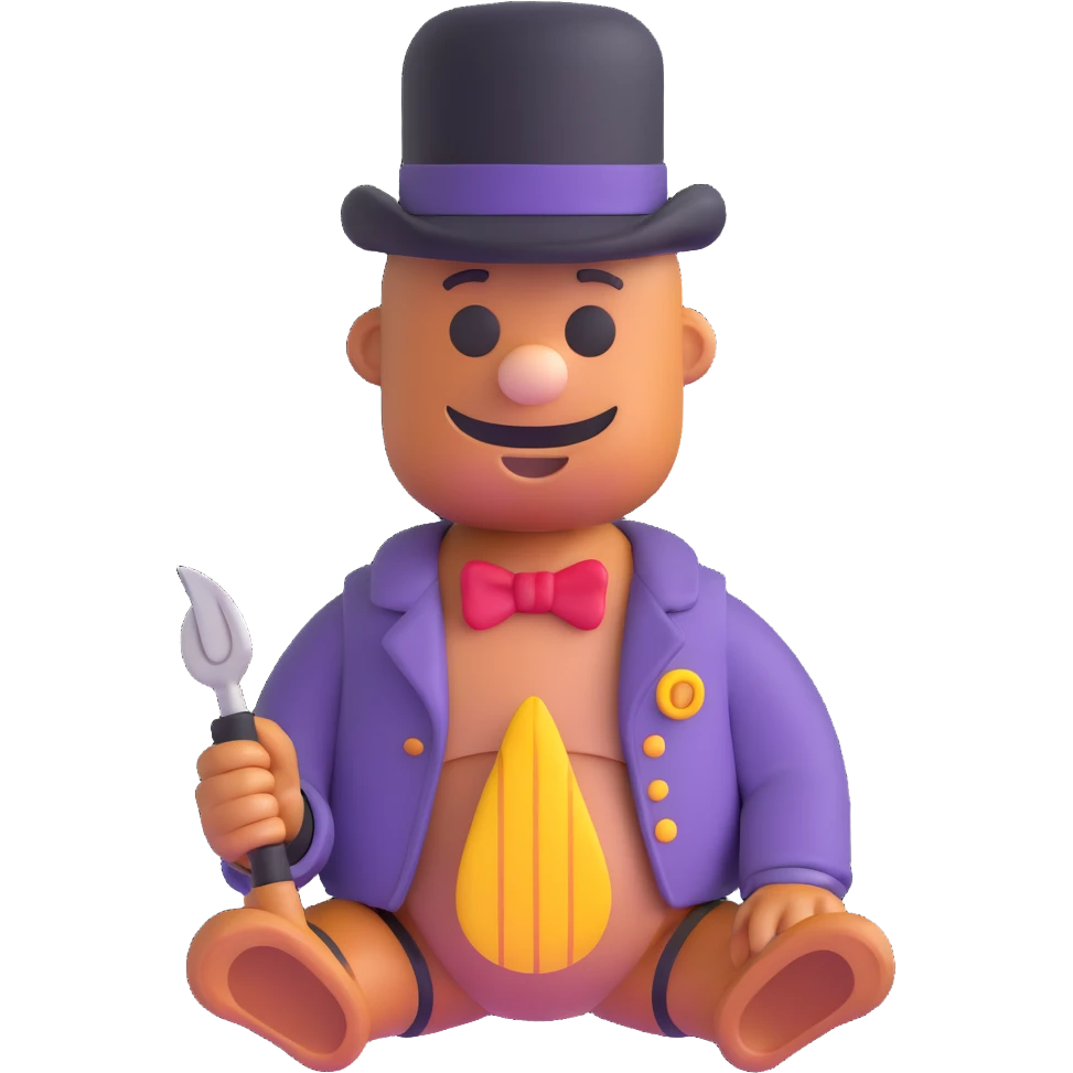 Freddy from Five Nights at Freddy's, highly detailed emoji