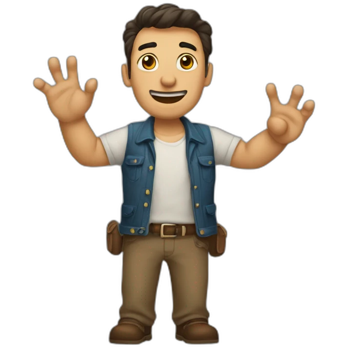 Hombre mano pulgar arriba emoji