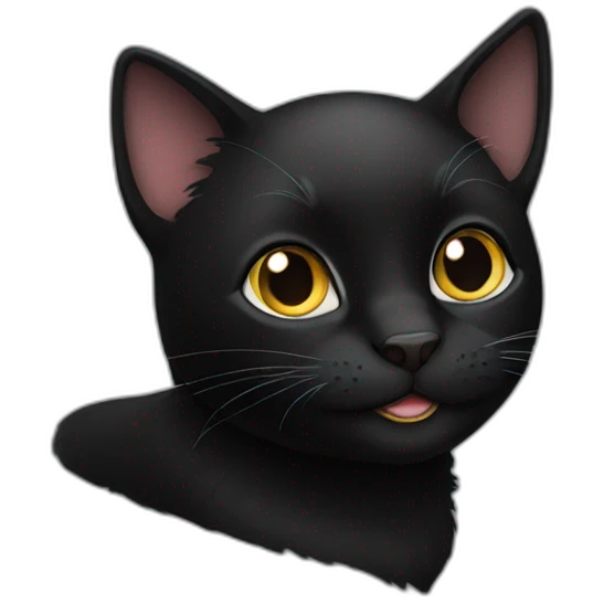 Black cat emoji