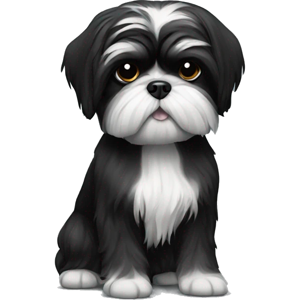 Shih tzu noir emoji