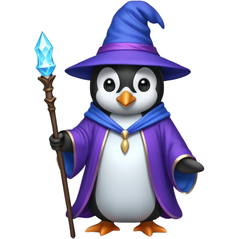 Penguin Wizard emoji
