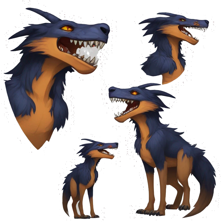 Edgy Modern Feral Vernid-Sergal species by LiLaiRa emoji