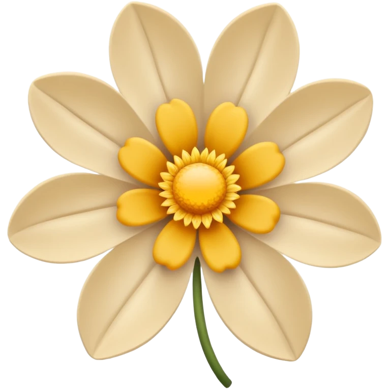 Beige flower emoji