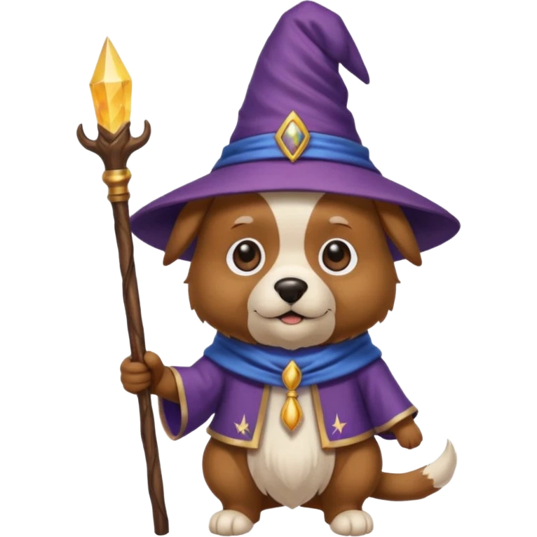 Dog wizard emoji