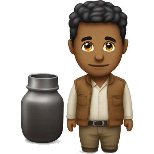 Mate, yerbabuena bombilla emoji