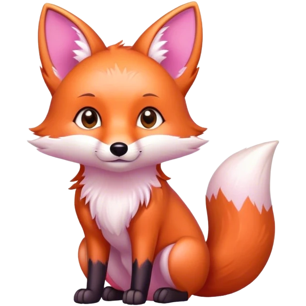 fox light pink emoji