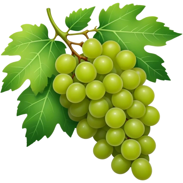 A leaf with grapes  emoji