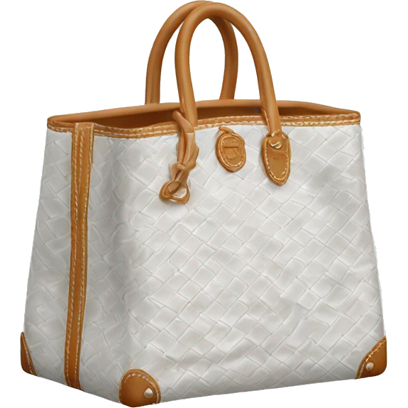 White mini anjou goyard bag emoji