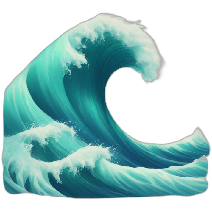big wave emoji