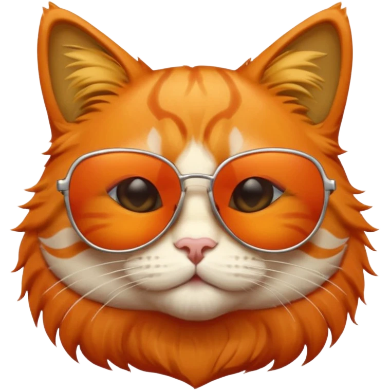 Orange Cat with sunglasses emoji