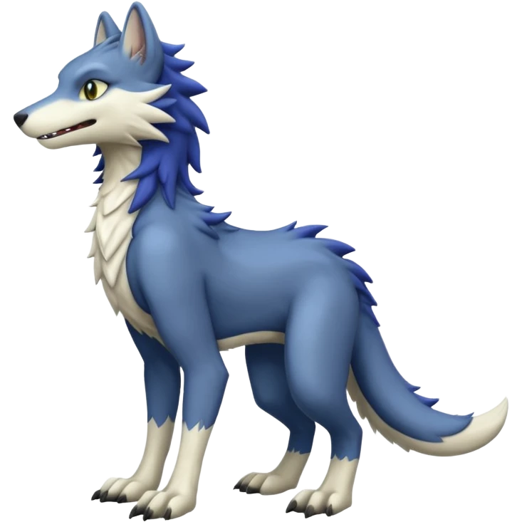 Sergal-furry, full body emoji
