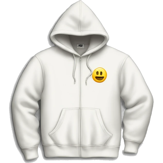 White Stussy hoodie  emoji