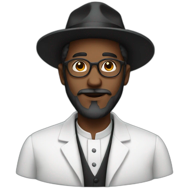 Black rabbi emoji