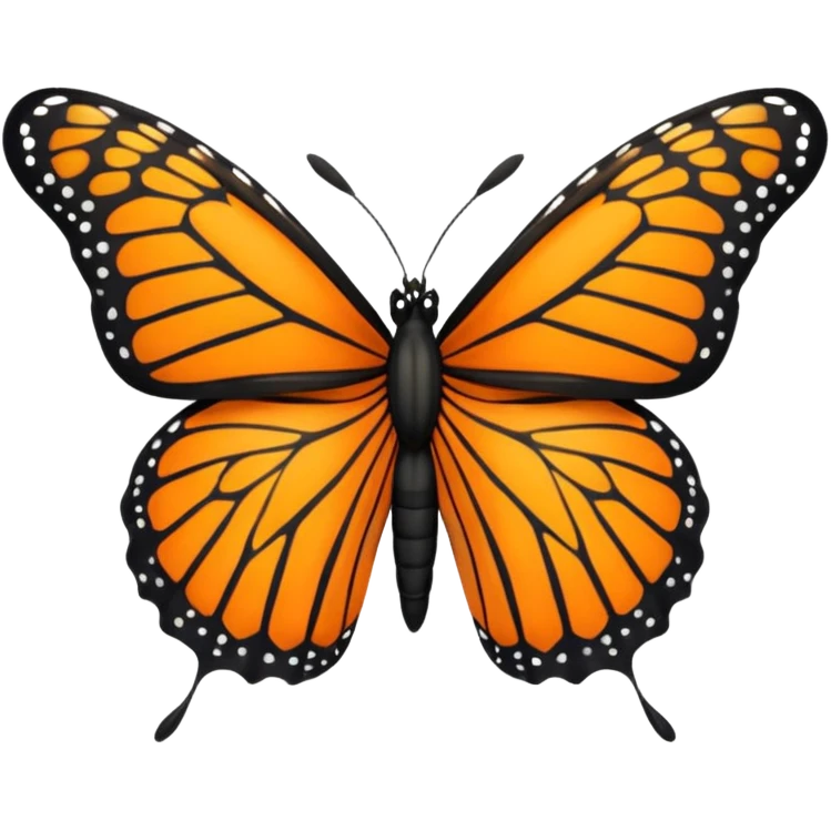 Monarch butterfly emoji
