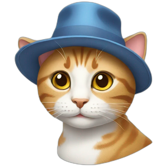 cat with a hat emoji