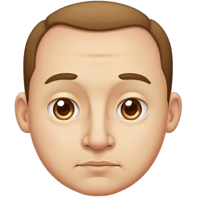 Guy with big forehead and has a fat nose emoji