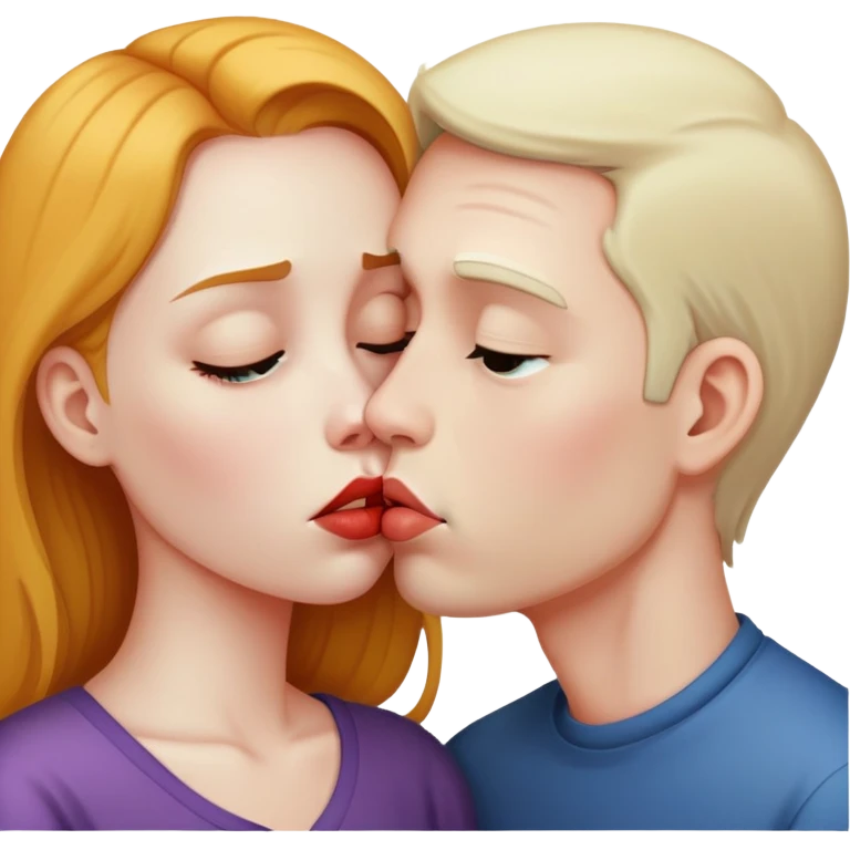 Sad kiss  emoji