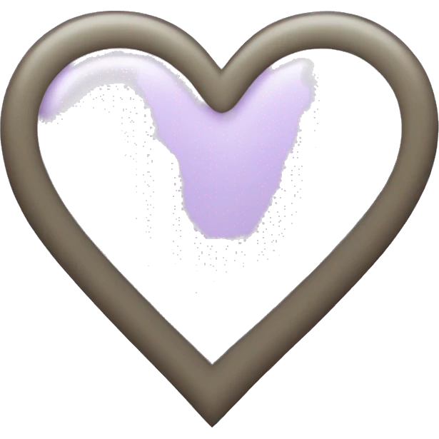 Light lavender heart  emoji
