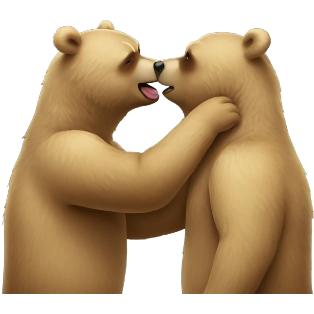 Bear kiss  emoji