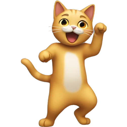 Gato bailando emoji