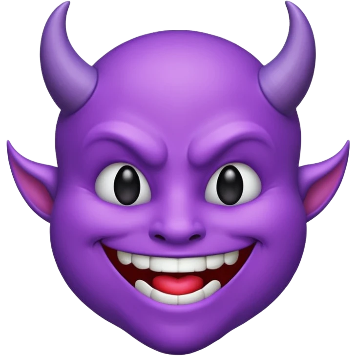purple devil kiss emoji emoji