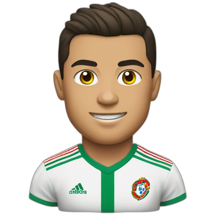 Cristiano Ronaldo with portugal shirt emoji