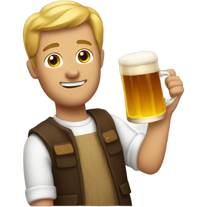 Man with beer in hand emoji
