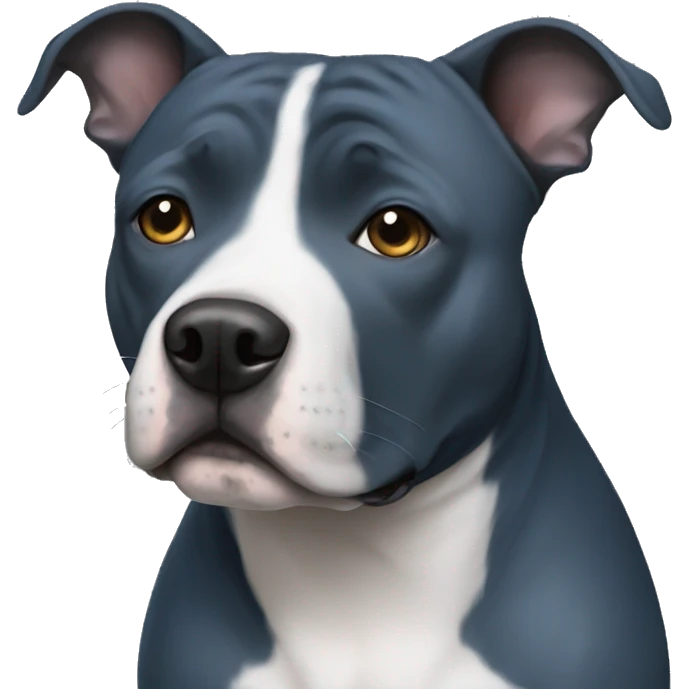 Blue staffy emoji