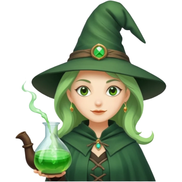 green witch cooking potion emoji