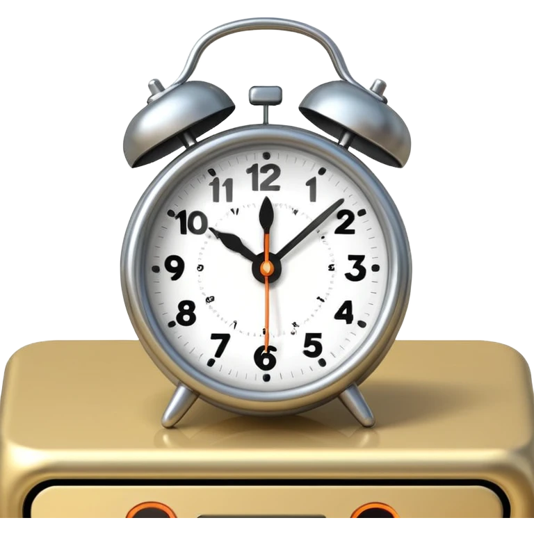 ringing alarm clock on a nightstand emoji