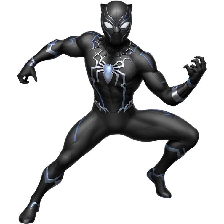 homen aranha pantera negra emoji