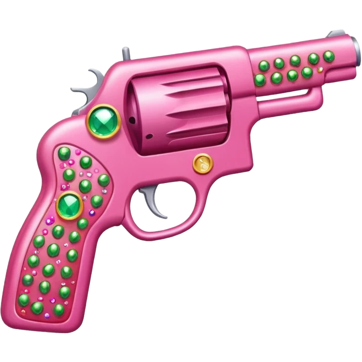 Strawberry gun with bling  emoji