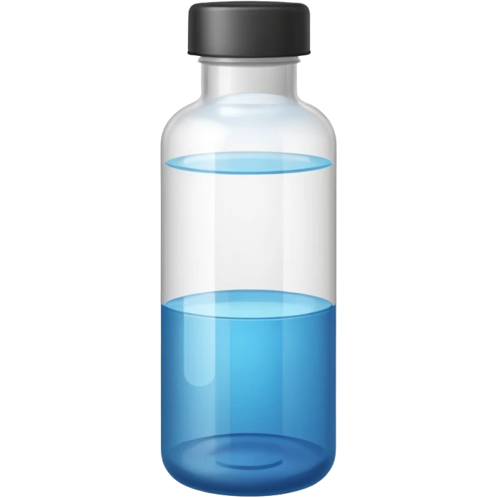 medical grade bottle of contrast material emoji