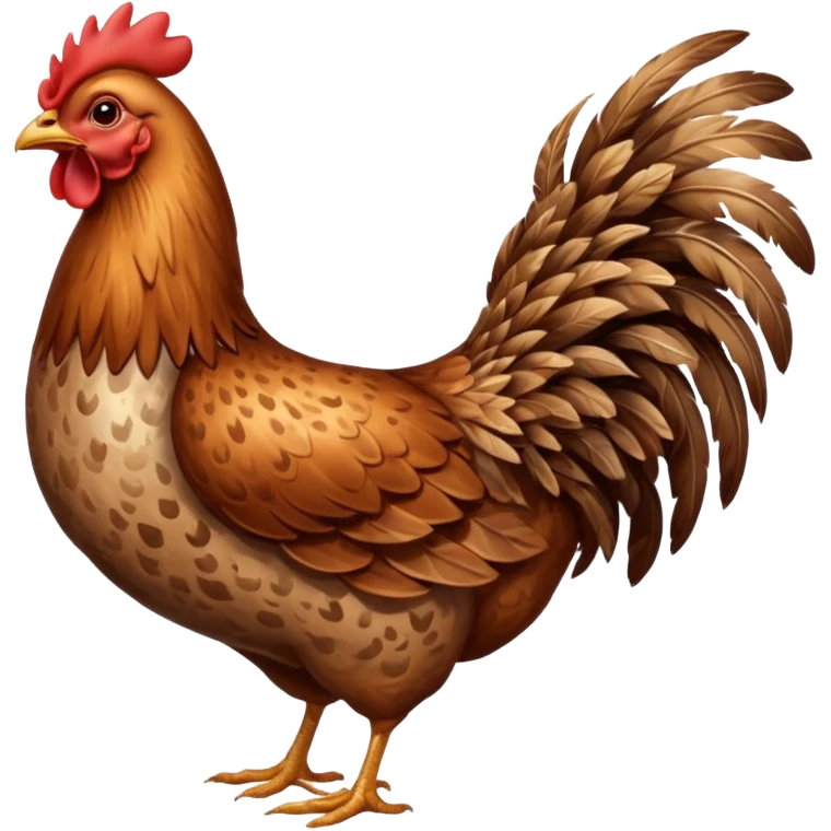 High resolution of A hen  emoji
