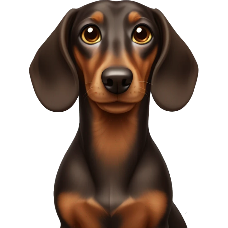brown dachshund with long hair emoji
