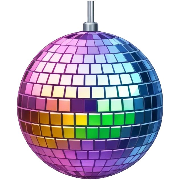 Groovy disco ball emoji