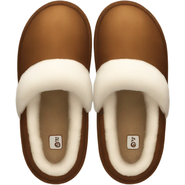 cozy brown ugg slippers emoji